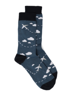 Blue Mid-calf Socks