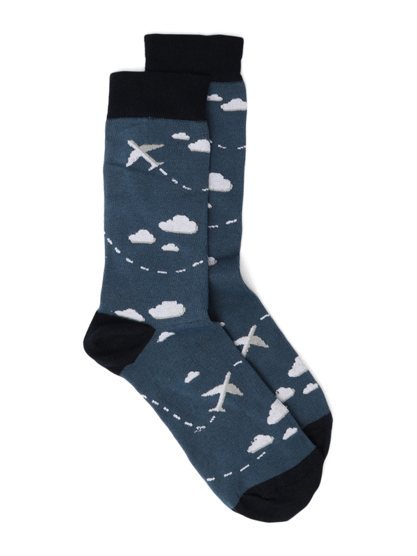 Blue Mid-calf Socks