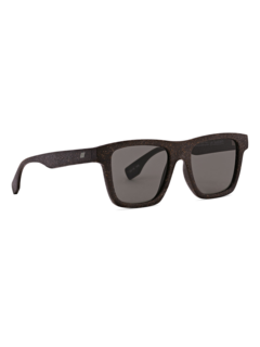 Thick-Rimmed Sunglasses with Grain Effect