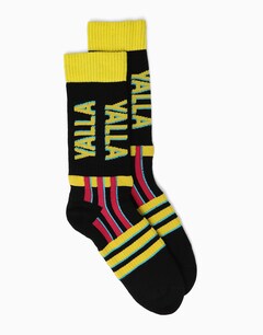 Black Mid-calf Socks