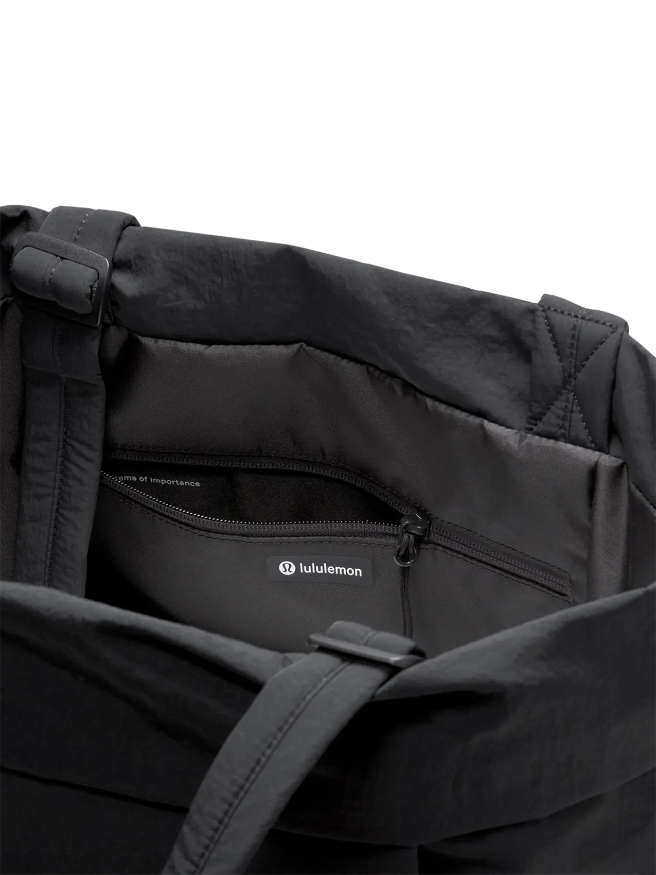 lululemon on my level bag black Tote 15L Puffy Black On My Level Bag