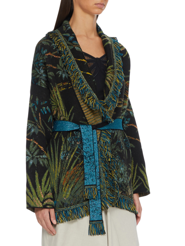 Breezy printed cardigan