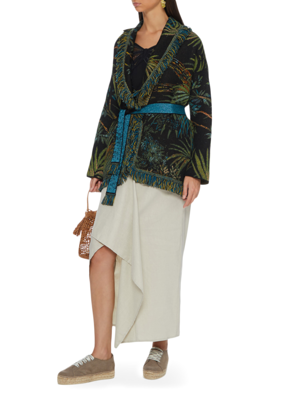 Breezy printed cardigan