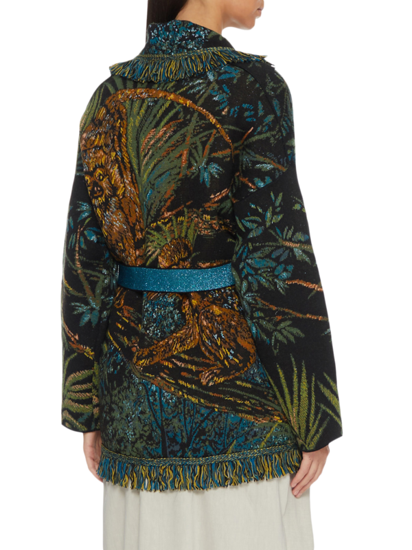 Breezy printed cardigan