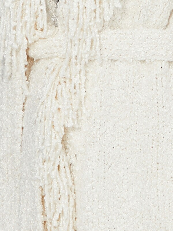 Fringed white cardigan