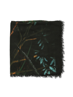 Black Monkey Jungle Print Scarf