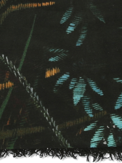 Black Monkey Jungle Print Scarf