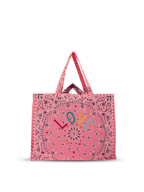 Maxi cabas navy indigo LOVE