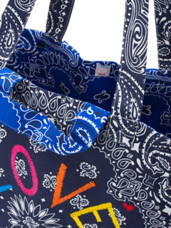 Maxi cabas navy indigo LOVE