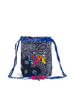 Mini bucket bag navy indigo LOVE