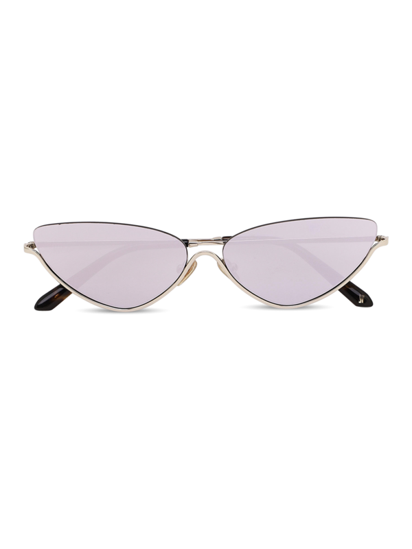 Gray Cruise Half Frame Cat-Eye Sunglasses