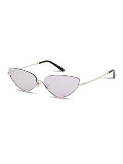 Gray Cruise Half Frame Cat-Eye Sunglasses