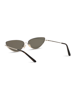 Gray Cruise Half Frame Cat-Eye Sunglasses