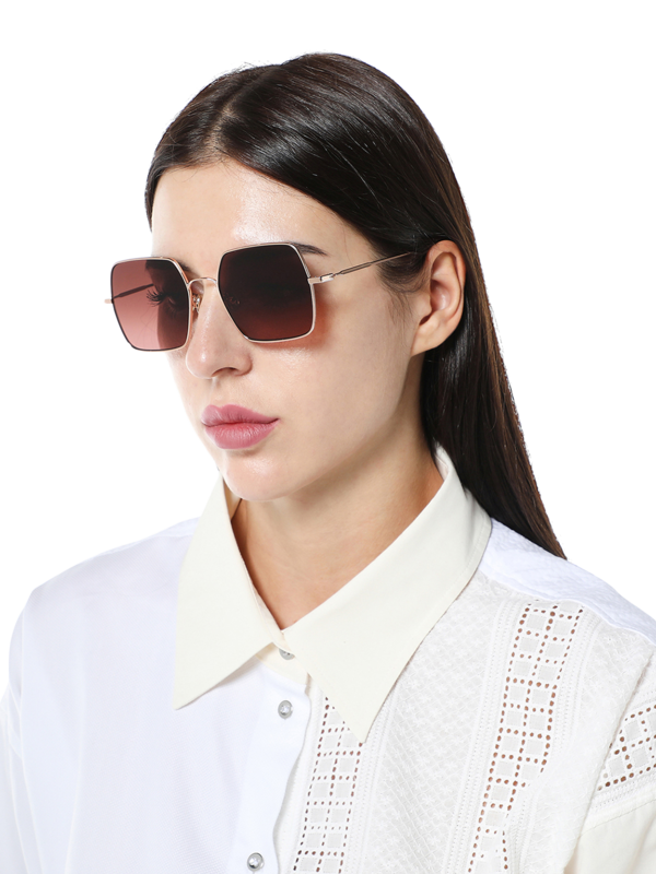 Brown Square Sunglasses