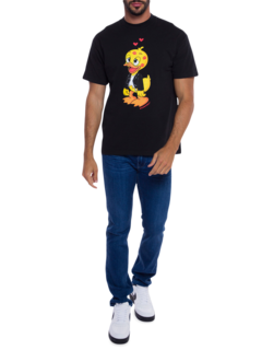Straight-Legged Slim Blue Denim Jeans