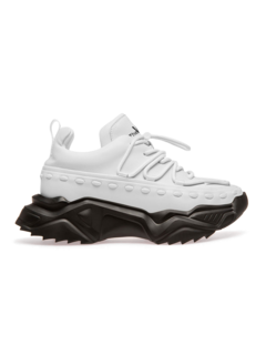 Men's Commando Lace Running Sneakers in Vegan Leather