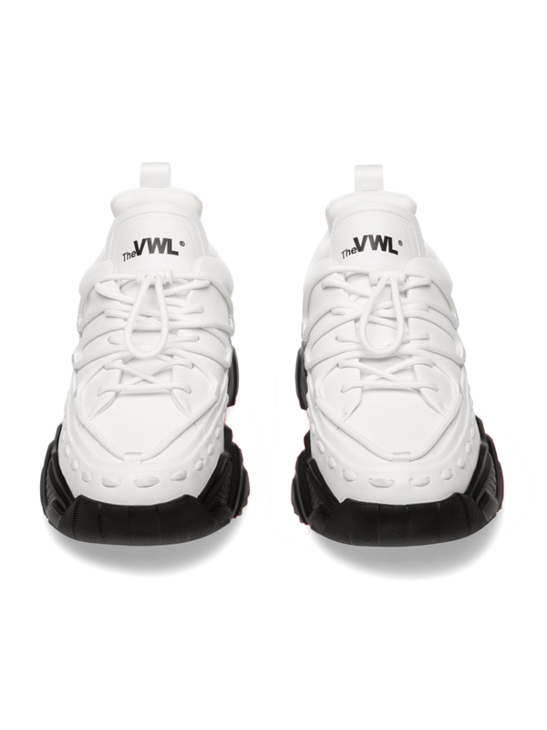 Men's Commando Lace Running Sneakers in Vegan Leather