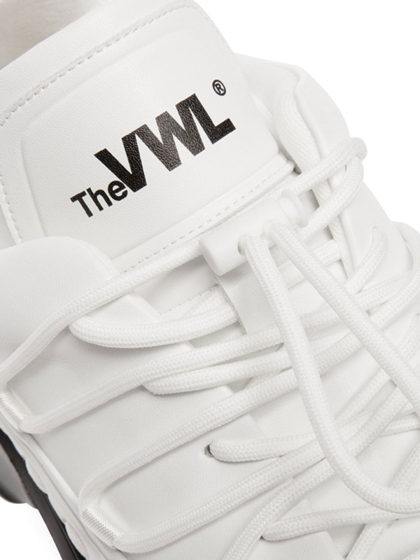 Men's Commando Lace Running Sneakers in Vegan Leather