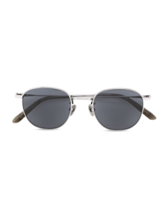 Metal Frame Splash Sunglasses With Blue Tinted Lenses