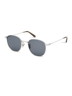 Metal Frame Splash Sunglasses With Blue Tinted Lenses