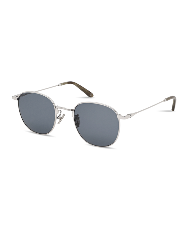 Metal Frame Splash Sunglasses With Blue Tinted Lenses
