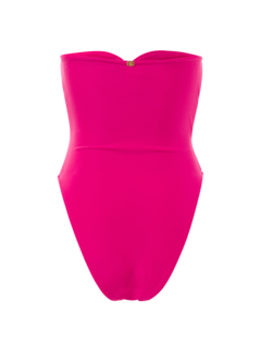 SOLID HIGHLEG MATELASSE SWIMSUIT