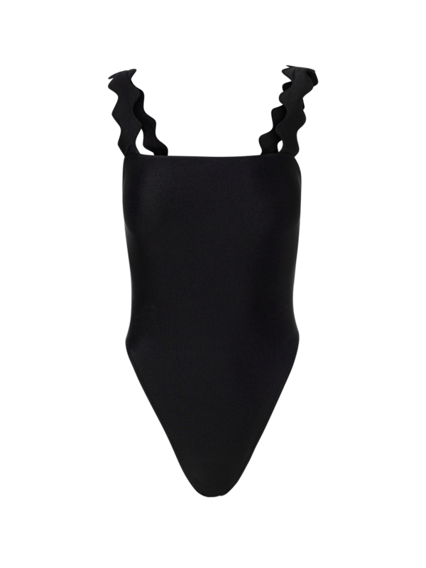 MOVES HIGH LEG SWIMSUIT WITH STRAPS