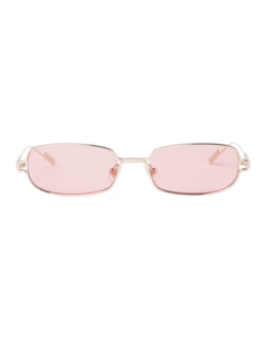 Rectangular Pink Gradie Small Sunglasses