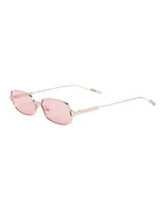 Rectangular Pink Gradie Small Sunglasses