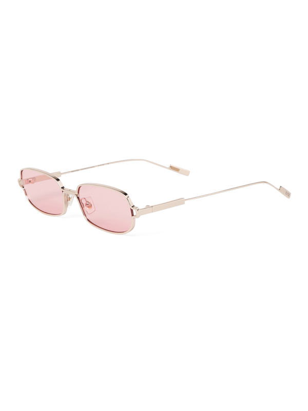 Rectangular Pink Gradie Small Sunglasses
