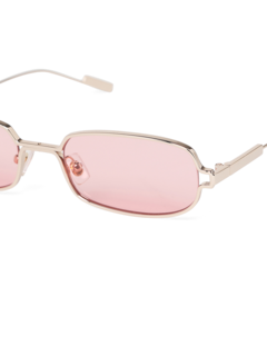 Rectangular Pink Gradie Small Sunglasses