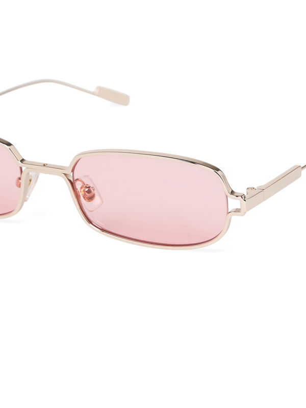 Rectangular Pink Gradie Small Sunglasses