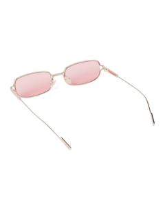 Rectangular Pink Gradie Small Sunglasses