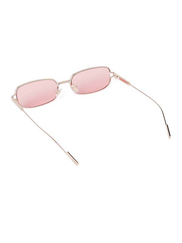 Rectangular Pink Gradie Small Sunglasses