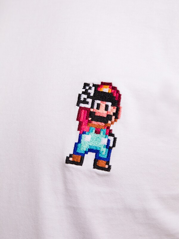Crewneck T-Shirt with Small Patch