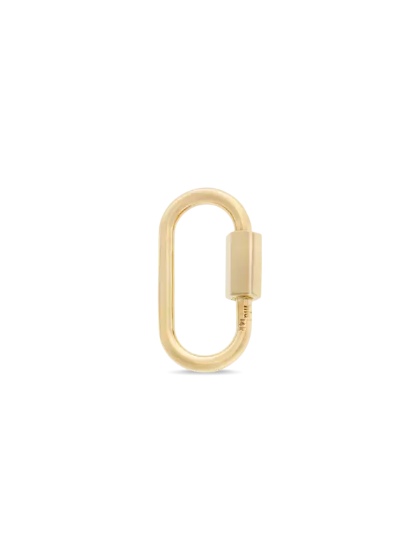 حلية بتصميم قفل من الذهب الأصفر