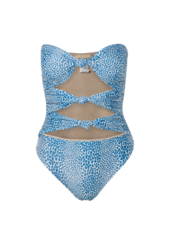 Strapless Swimsuit With Triple Knots
