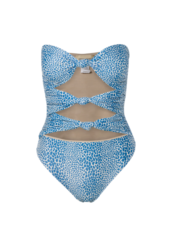 Strapless Swimsuit With Triple Knots