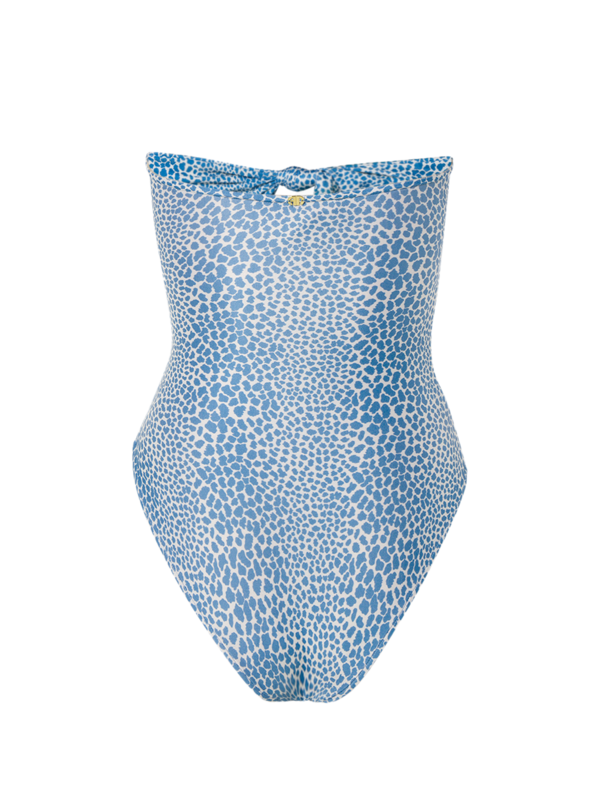 Strapless Swimsuit With Triple Knots
