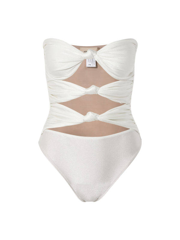 Strapless Swimsuit With Triple Knot