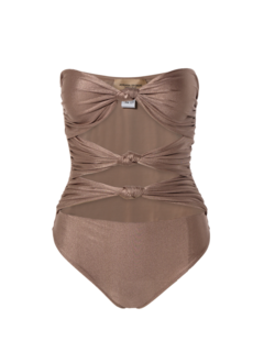 Strapless Swimsuit With Triple Knot