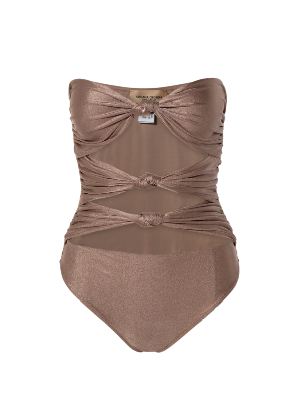 Strapless Swimsuit With Triple Knot
