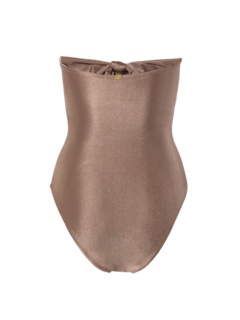 Strapless Swimsuit With Triple Knot