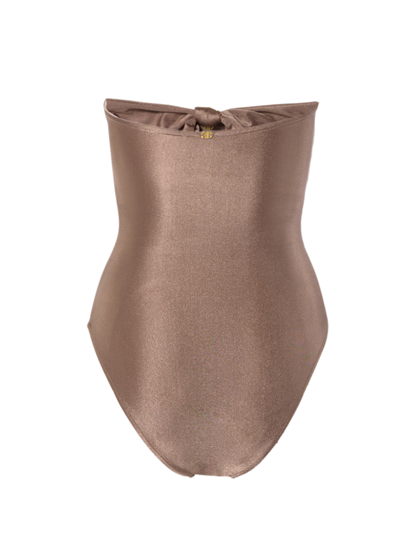 Strapless Swimsuit With Triple Knot