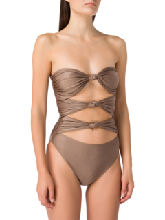 Strapless Swimsuit With Triple Knot