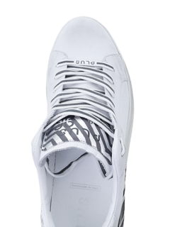 Low-Top Sneakers with Chipped Paint Effect