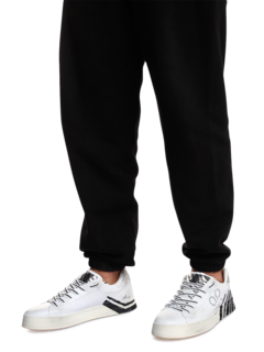 Low-Top Sneakers with Chipped Paint Effect