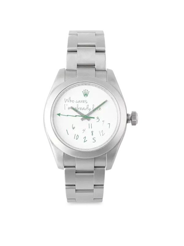 ساعة ميلجوس "Who Cares I'm Already Late" من رولكس