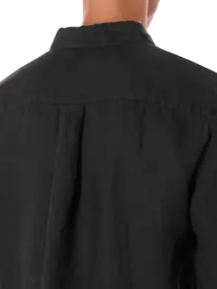 قميص ريفايزد من الكتان بأكمام طويلة