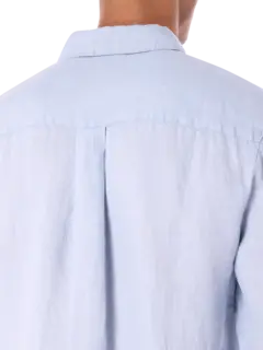 قميص ريفايزد من الكتان بأكمام طويلة